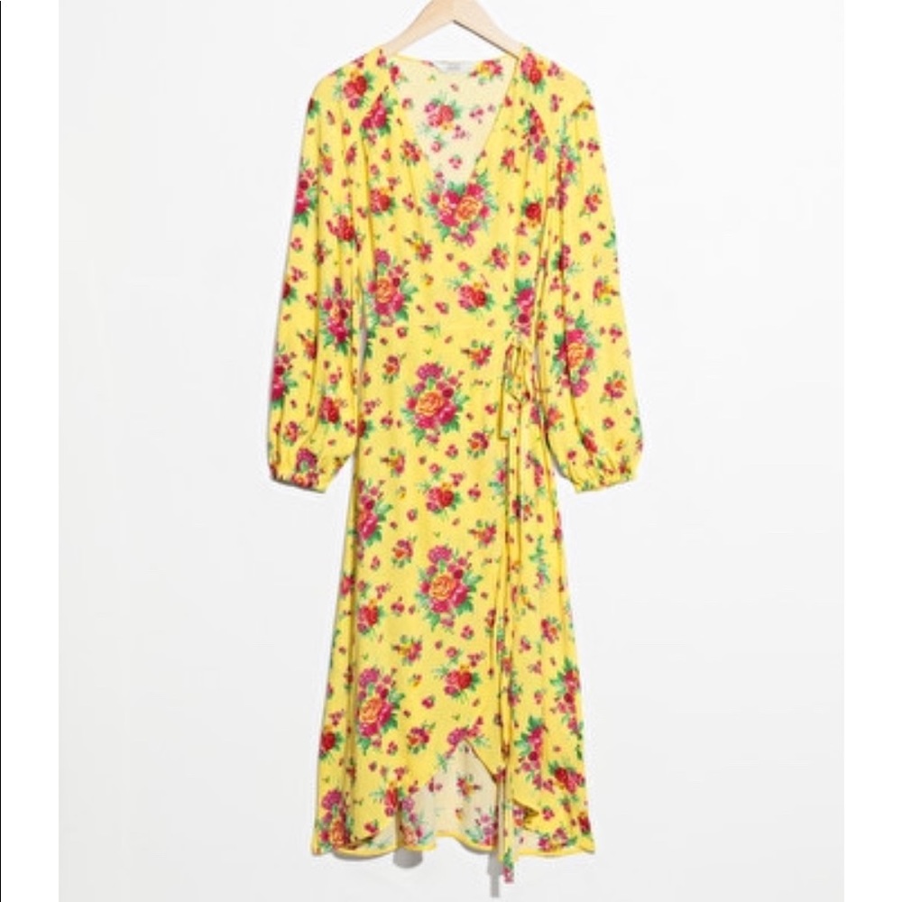& Other Stories Wrap Floral dress